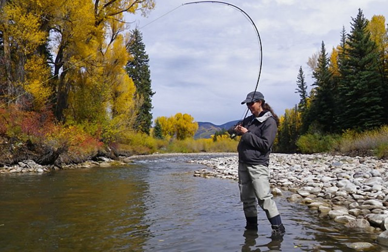 Fishing at Three Rivers Resort.