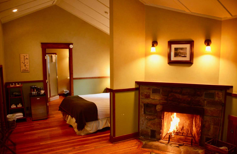 Cabin interior at Johnston Canyon Lodge & Bungalows.