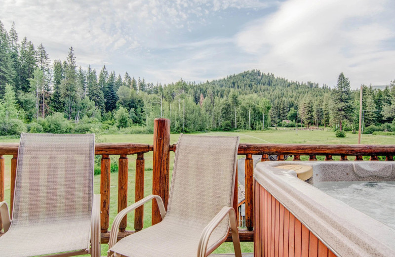 Suite balcony at Mountain Springs Lodge.