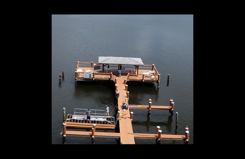 Fishing dock at Sunrise Bay Resort & Club Condominium.