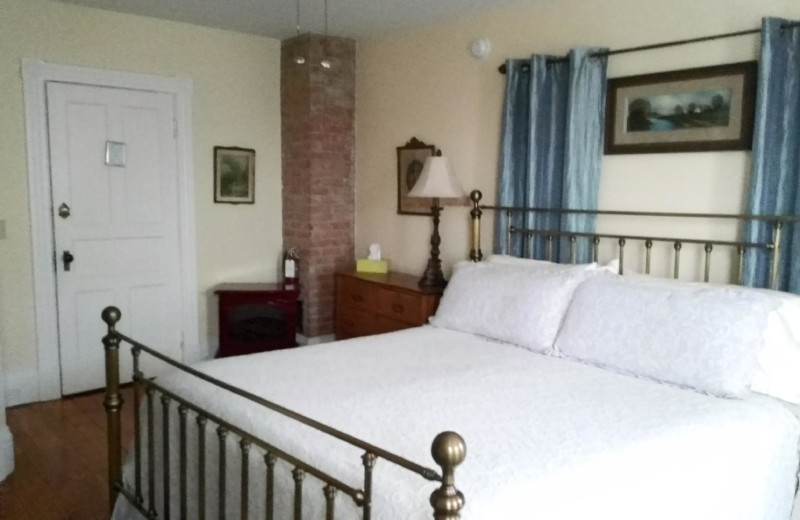 The Stella is a large romantic room with King bed and beautiful views of the gardens and Seneca Lake.