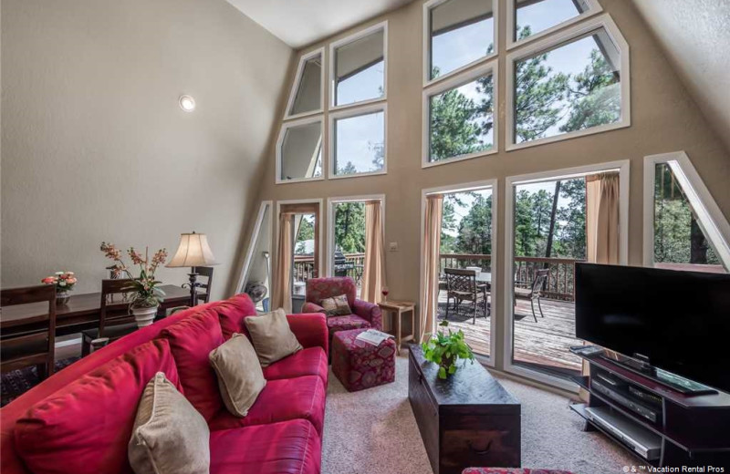 Rental living room at Vacation Rental Pros - Ruidoso.
