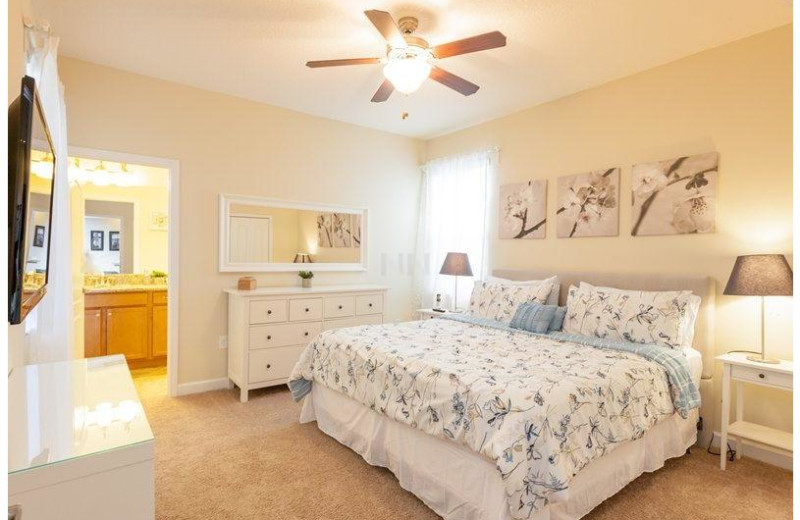 Rental bedroom at Favorite Vacation Homes.