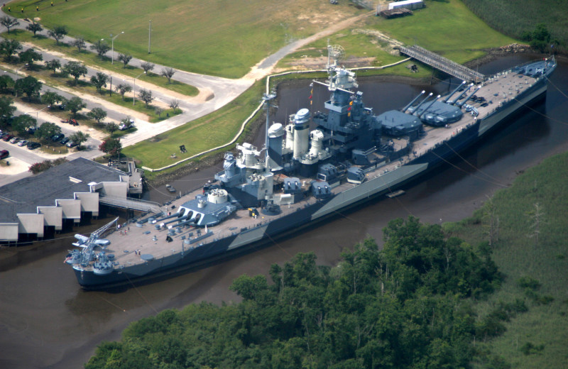 USS North Carolina near The Winds Resort Beach Club.