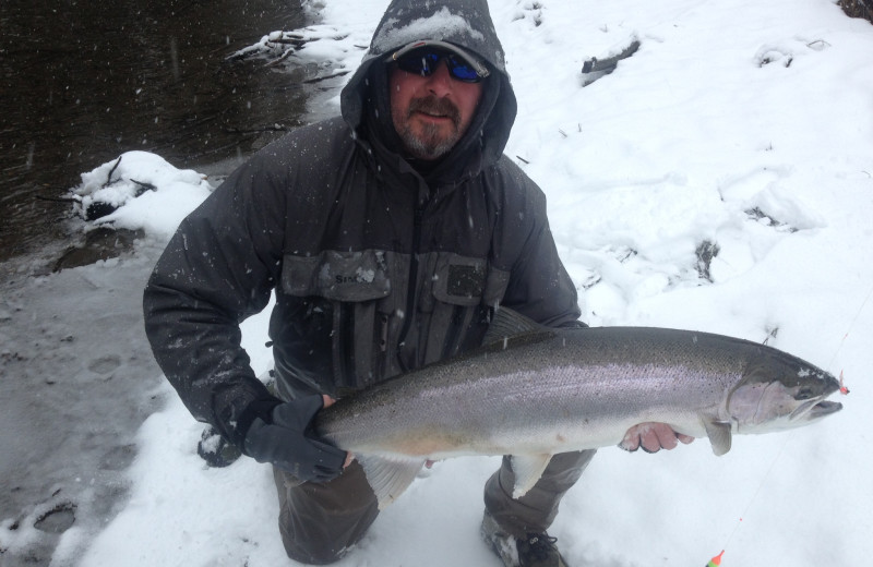 Fishing at Glacier Bear Lodge.