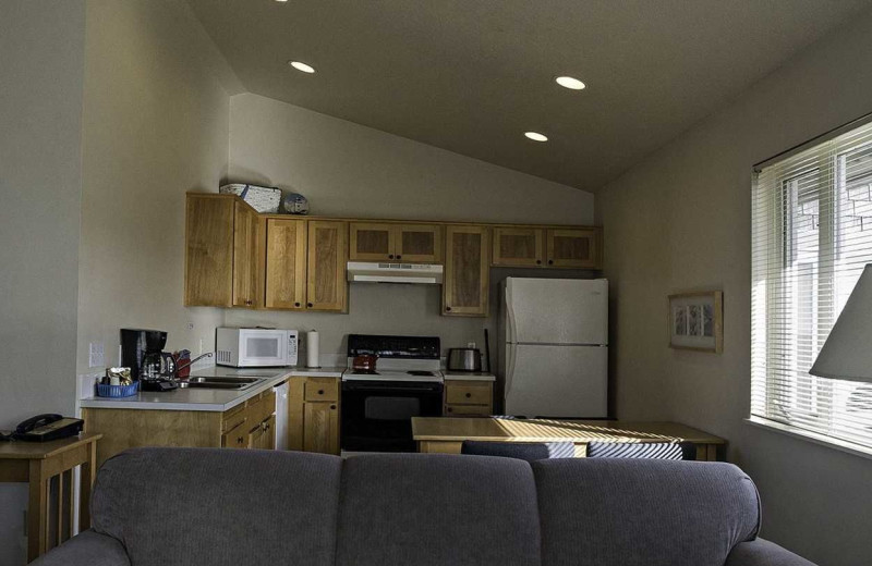 Guest kitchen at Lighthouse Oceanfront Resort.