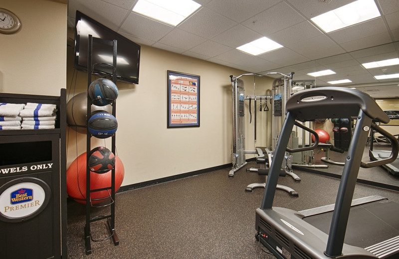 Gym at Best Western Helena Great Northern Hotel.