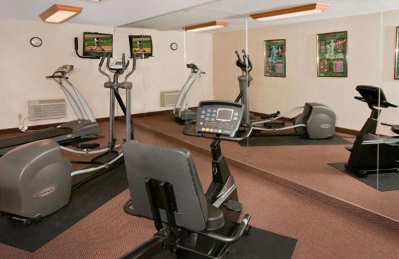 Fitness center at Best Western Ingram Park Hotel.