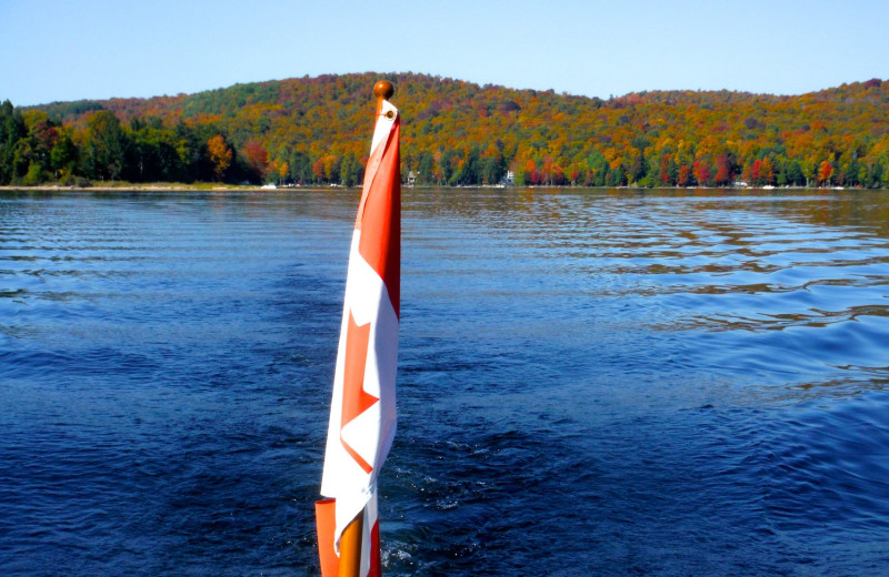 Lake at Sir Sam's Inn & Spa.