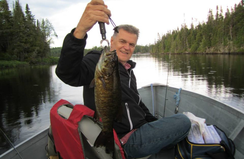 Fishing at Bay Wolf Camp.