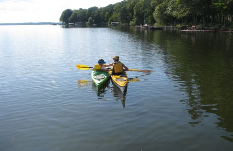 Kayaking at Radtke's Sabinois Point Resort.