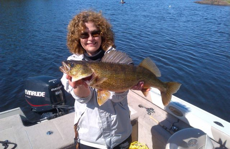 Fishing at Pleasant Cove Resort.