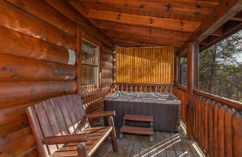 Jacuzzi at American Patriot Getaways - Southern Comfort Memories.