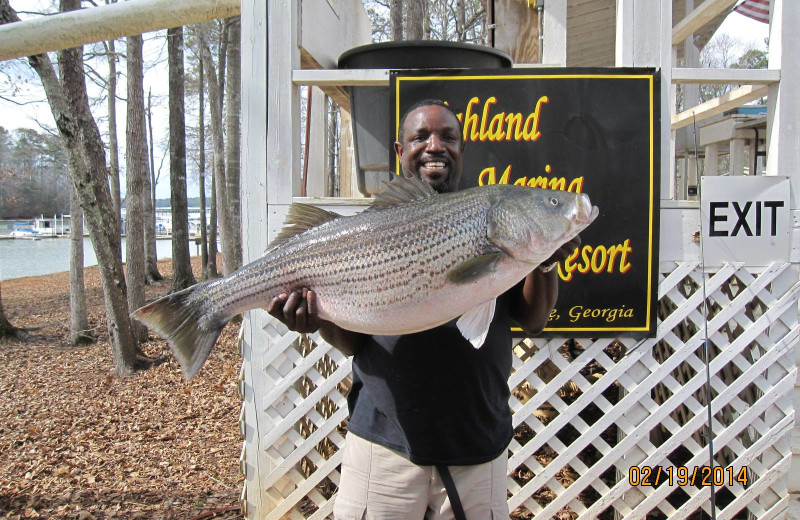 Fishing at Highland Marina Resort.