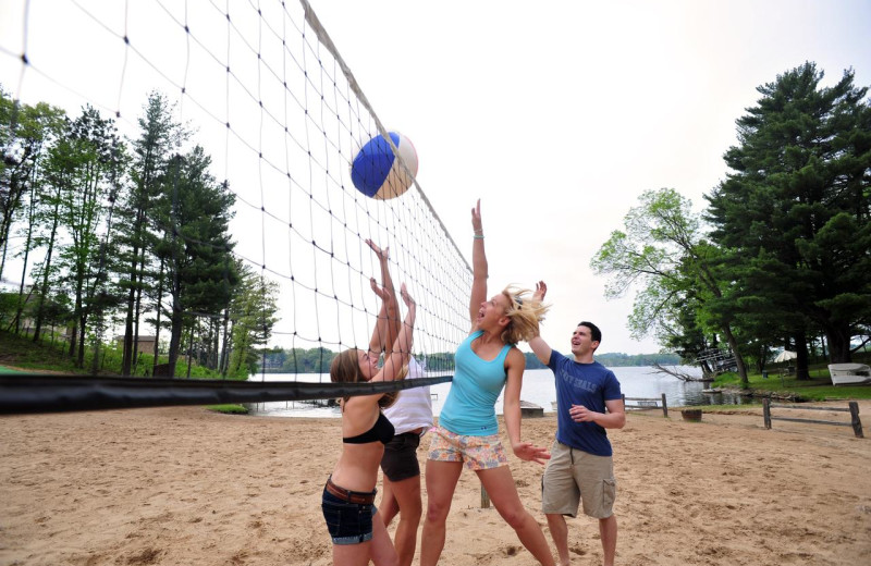 Volleyball at Baker's Sunset Bay Resort.