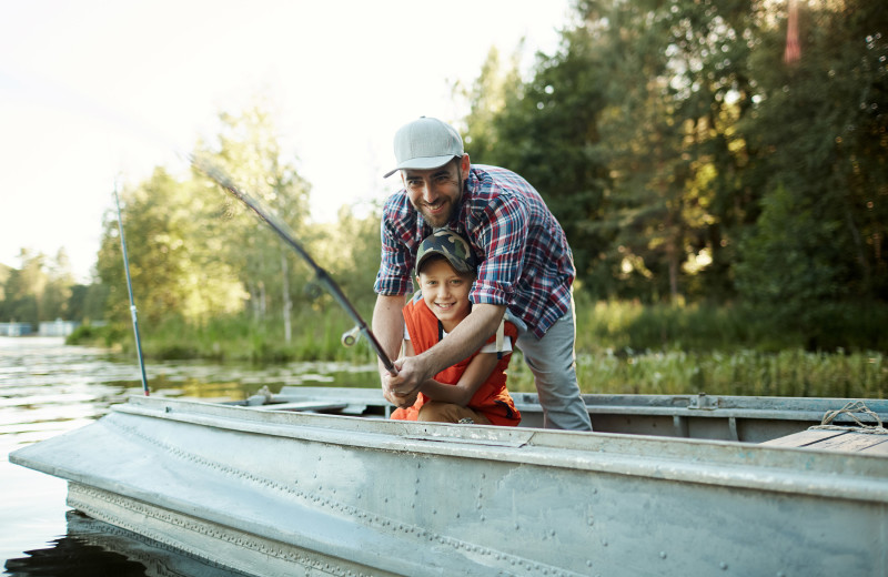 Fishing at Lutsen Sea Villas.