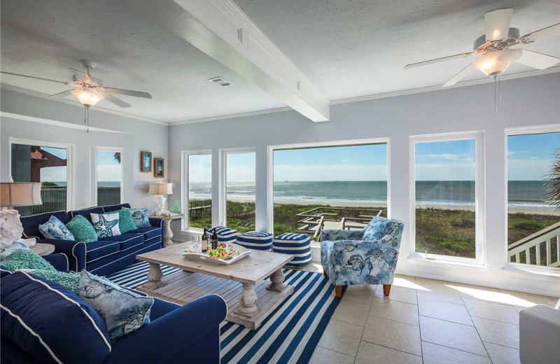 Rental living room at Gary Greene Vacation Rentals.