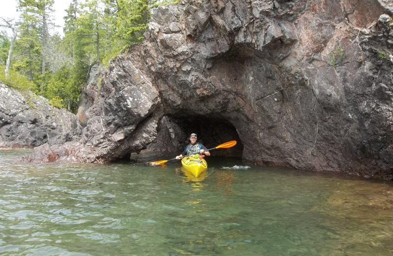 Kayaking at Inn on Lac Labelle.
