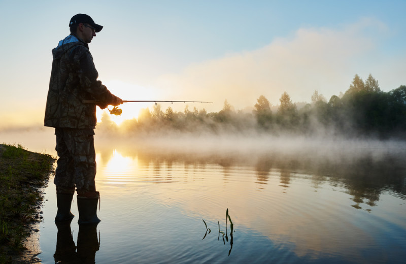 Fishing at Cabins at Dale Hollow.