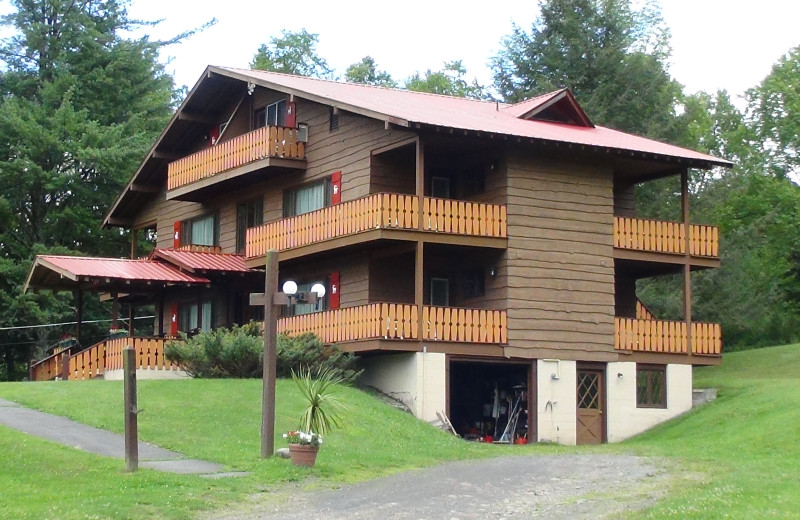 Exterior view of The Alpine Inn.