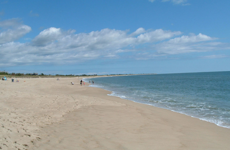 The beach near Tidewater Inn.