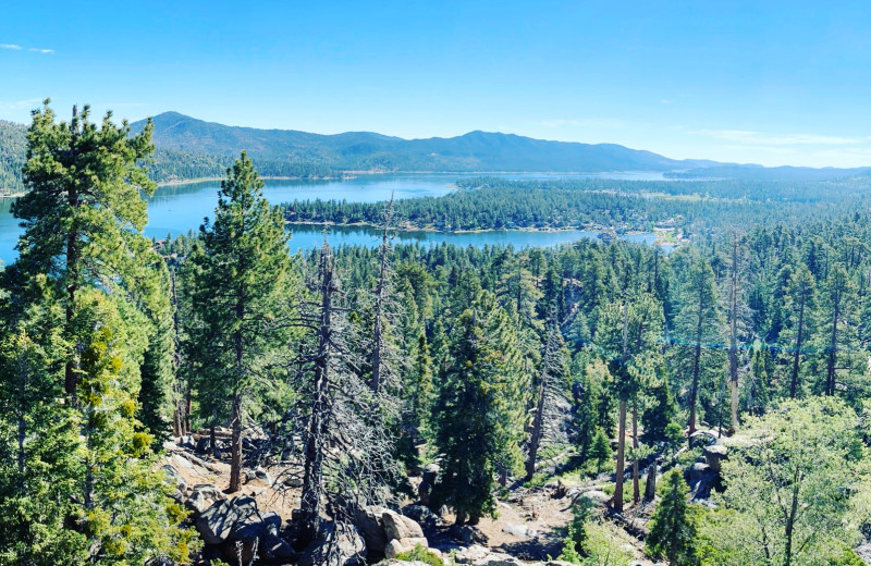 Mountain view at Oak Knoll Lodge.