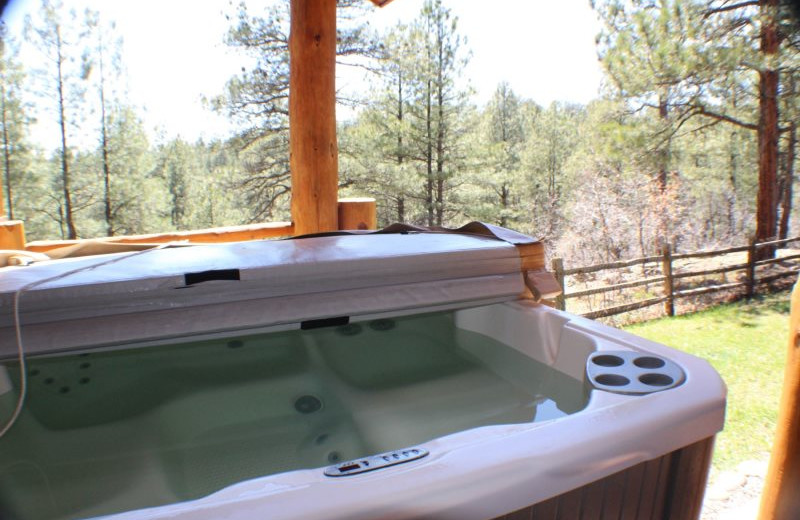 Rental hot tub at Sunetha Property Management.