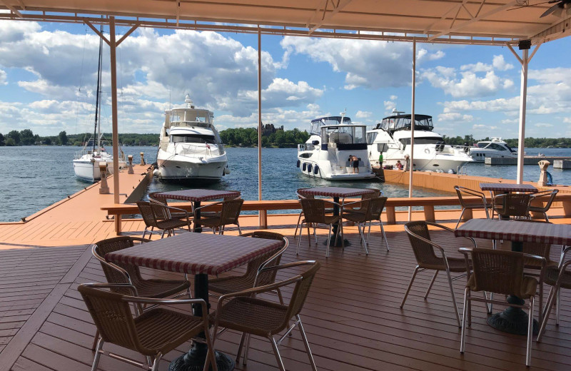 Patio at The Riveredge Resort.