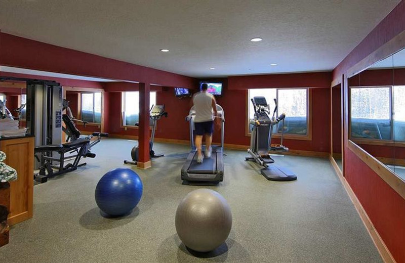 Fitness room at Grand Lodge at Brian Head.