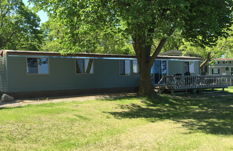 Cabin exterior at Ten Mile Lake Resort -Otter Tail Country Lakes Tourism.
