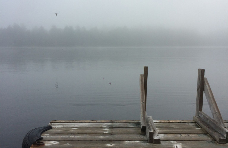 Dock at Silv'ry Moon Lodge.