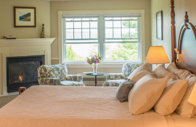 Guest room at The Inn at Ocean's Edge.