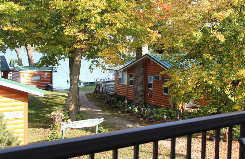 Cabin exterior at Buck Point Resort On Lake Osakis.