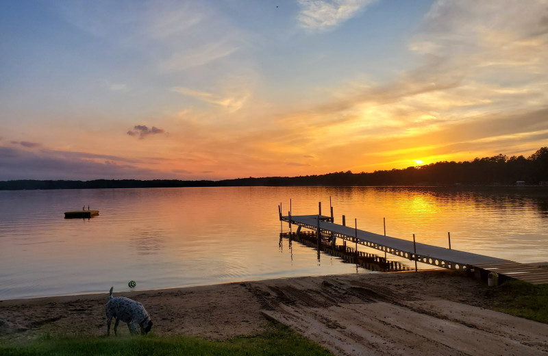 Lake view at Mielke's Fun at the Lakes Resort.