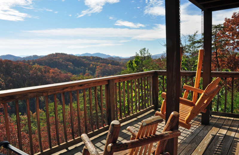 Vacation rental balcony at Skye Realty and Rentals Inc.