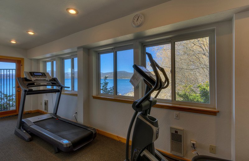 Fitness room at Brockway Springs Resort.