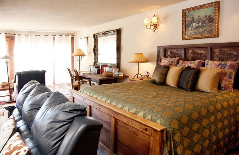 Guest room at Cibolo Creek Ranch.