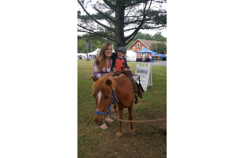 Pony rides at Crystal Brook Resort.