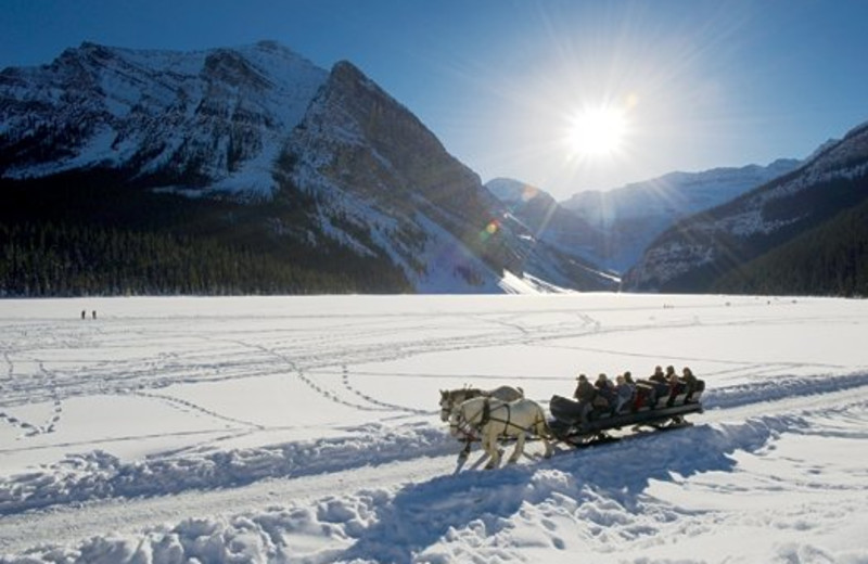 Sleigh ride at Douglas Fir Resort & Chalets.