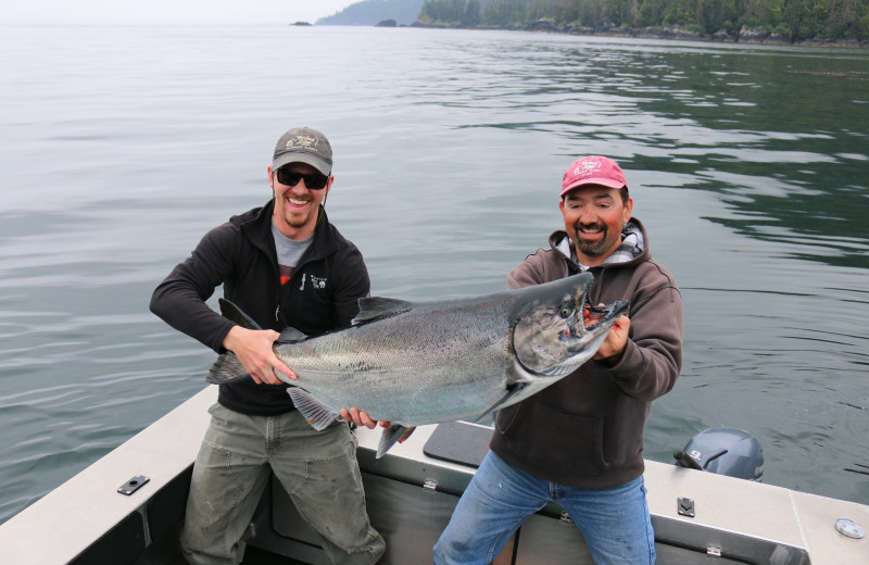 Fishing at The Fireweed Lodge.