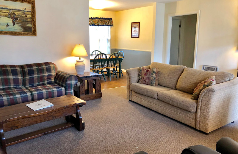 Cabin interior at Oakhill Court.