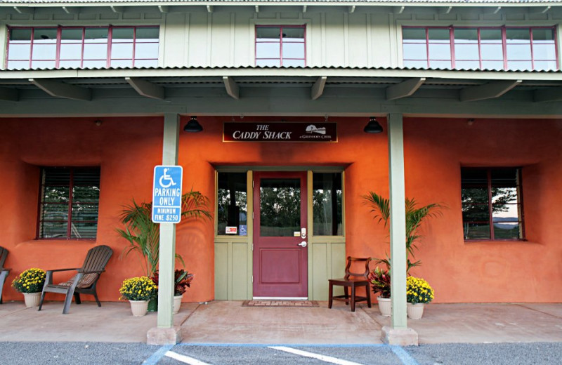 Golf club entrance at Greenhorn Creek Resort.