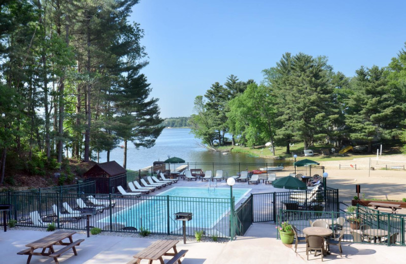 Outdoor pool at Baker's Sunset Bay Resort.