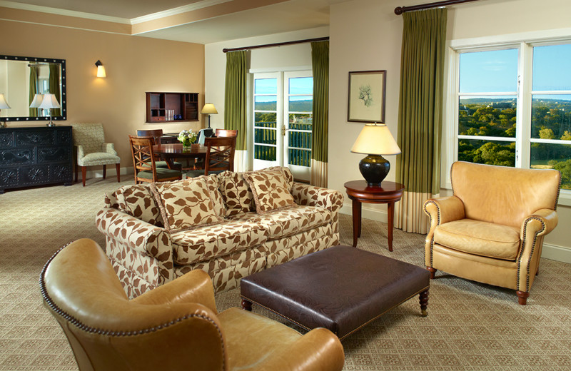 Guest room at Omni Barton Creek Resort & Spa.