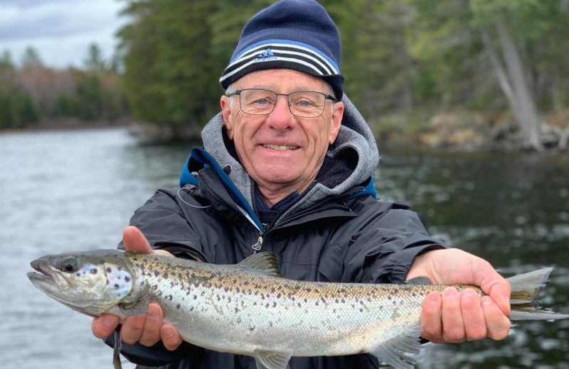 Fishing at Wilsons on Moosehead Lake.