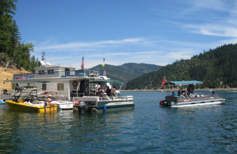 Houseboat and water rentals at Trinity Lake.