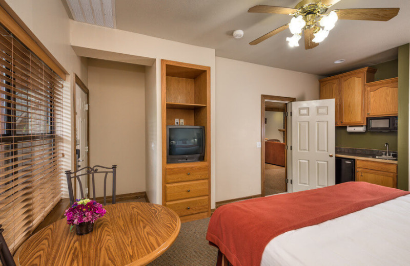 Guest room at Westgate Branson Woods Resort.