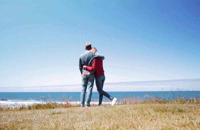 Couple at Ocean Breeze Hotel.