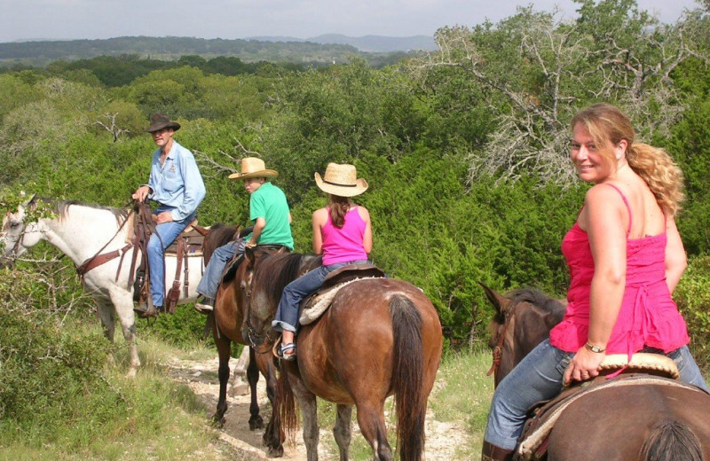 Horseback riding trails at Twin Elm Ranch.