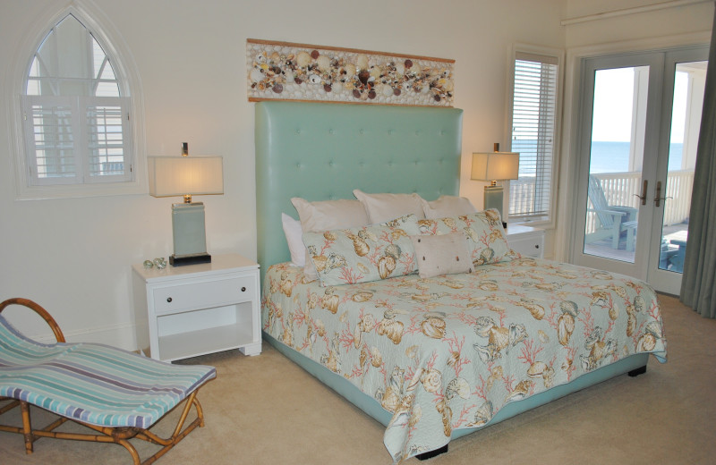 Rental bedroom at Gulf Shores Vacation Rentals.